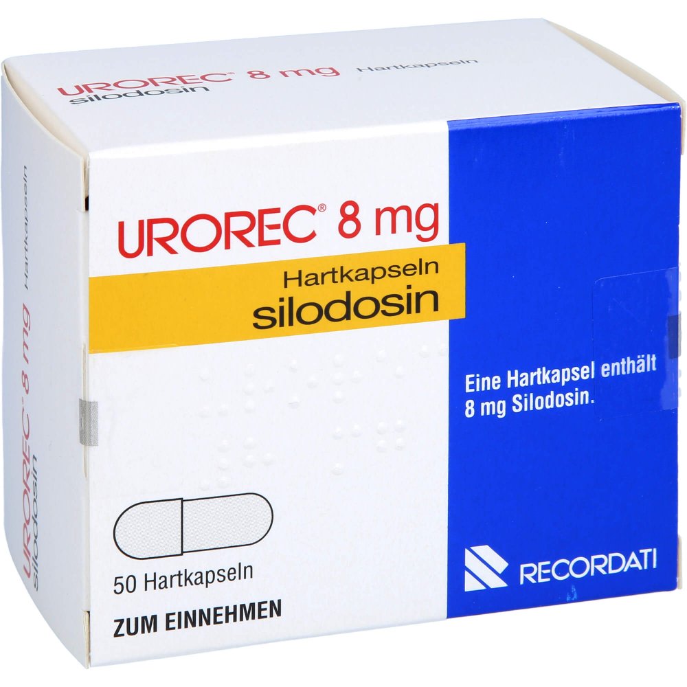 Das Produktfoto zeigt Urorec 8 Mg Hartkapseln (50 stk) PZN 06476229