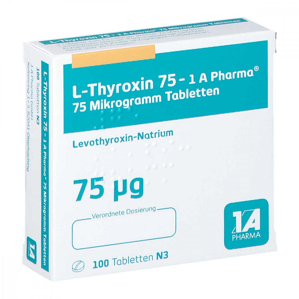 L-Thyroxin 75-1a Pharma Tabletten (100 stk)