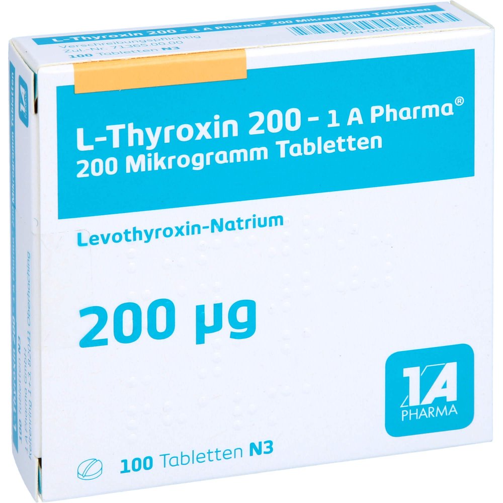 L-Thyroxin 200-1a Pharma Tabletten (100 stk)