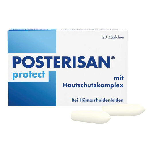 Das Produktfoto zeigt Posterisan Protect Suppositorien (20 stk) PZN 06494049