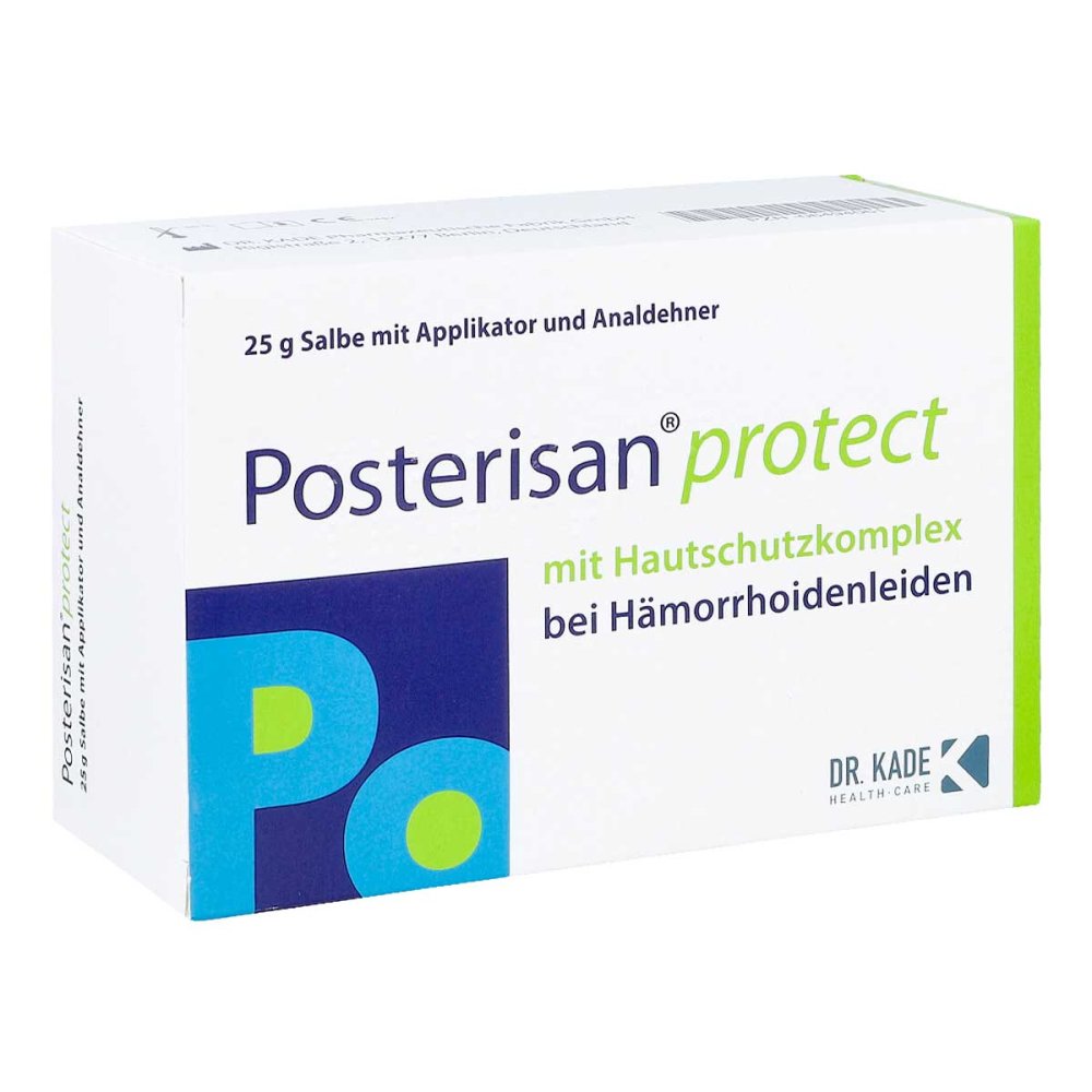 Das Produktfoto zeigt Posterisan Protect Salbe Mit Analdehner (25 g) PZN 06494061