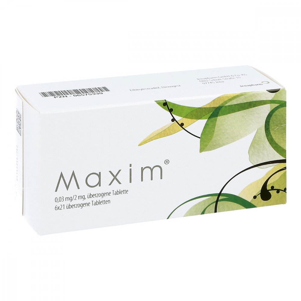 Maxim 0,03 Mg/2 Mg Überzogene Tabletten (126 stk)