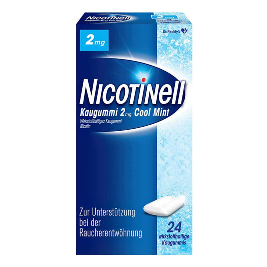 Nicotinell Kaugummi Cool Mint 2 Mg (24 stk)