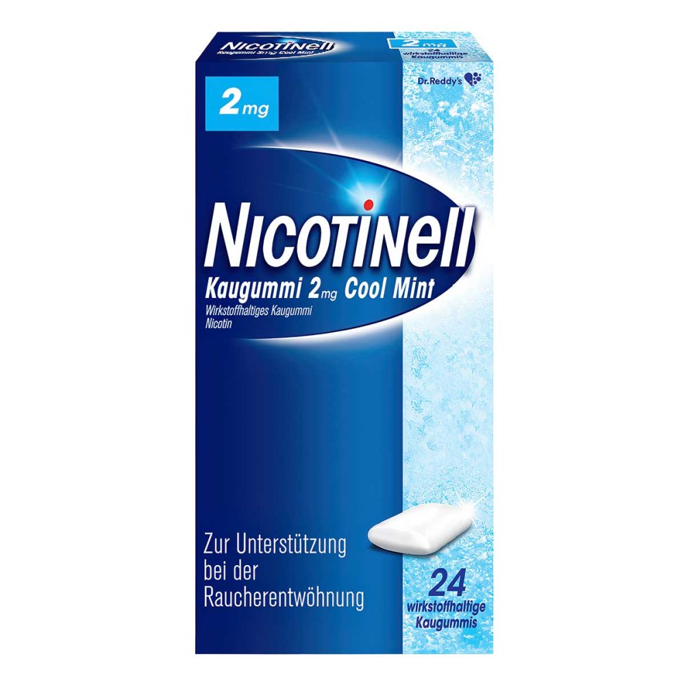 Nicotinell Kaugummi Cool Mint 2 Mg (24 stk)