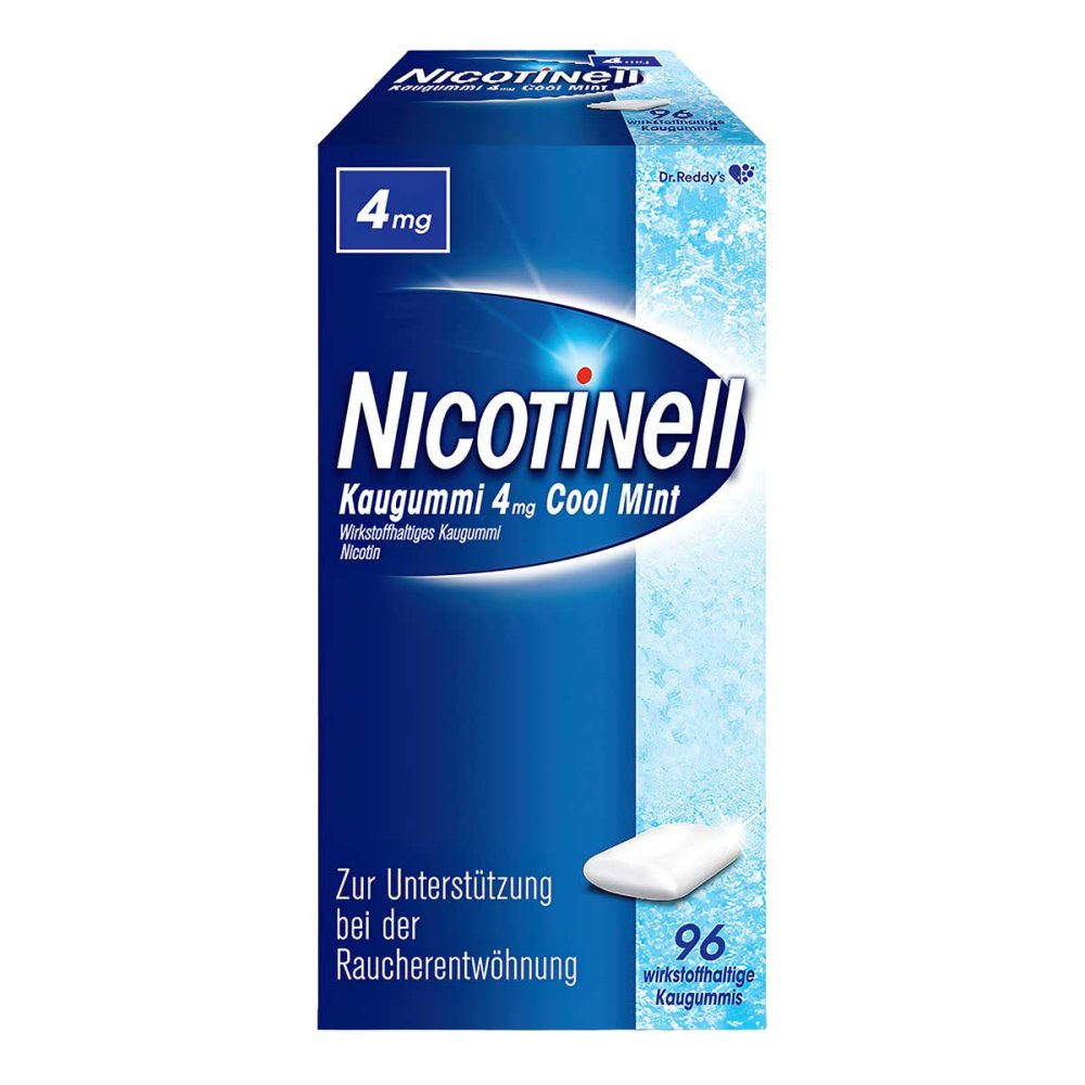 Nicotinell Kaugummi Cool Mint 4 Mg (96 stk)