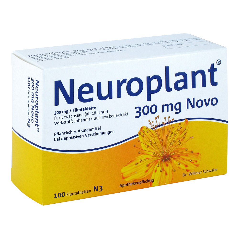 Das Produktfoto zeigt Neuroplant 300 Mg Novo Filmtabletten (100 stk) PZN 06581392