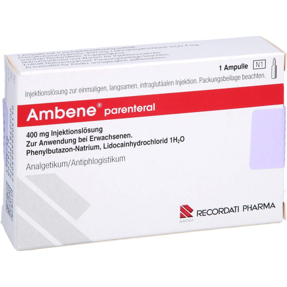 Das Produktfoto zeigt Ambene Parenteral Ampullen (1 stk) PZN 06606502