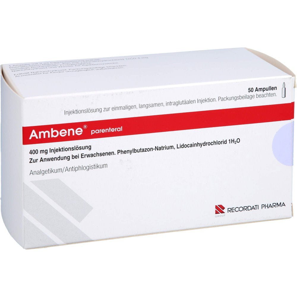 Das Produktfoto zeigt Ambene Parenteral Ampullen (50 stk) PZN 06606531