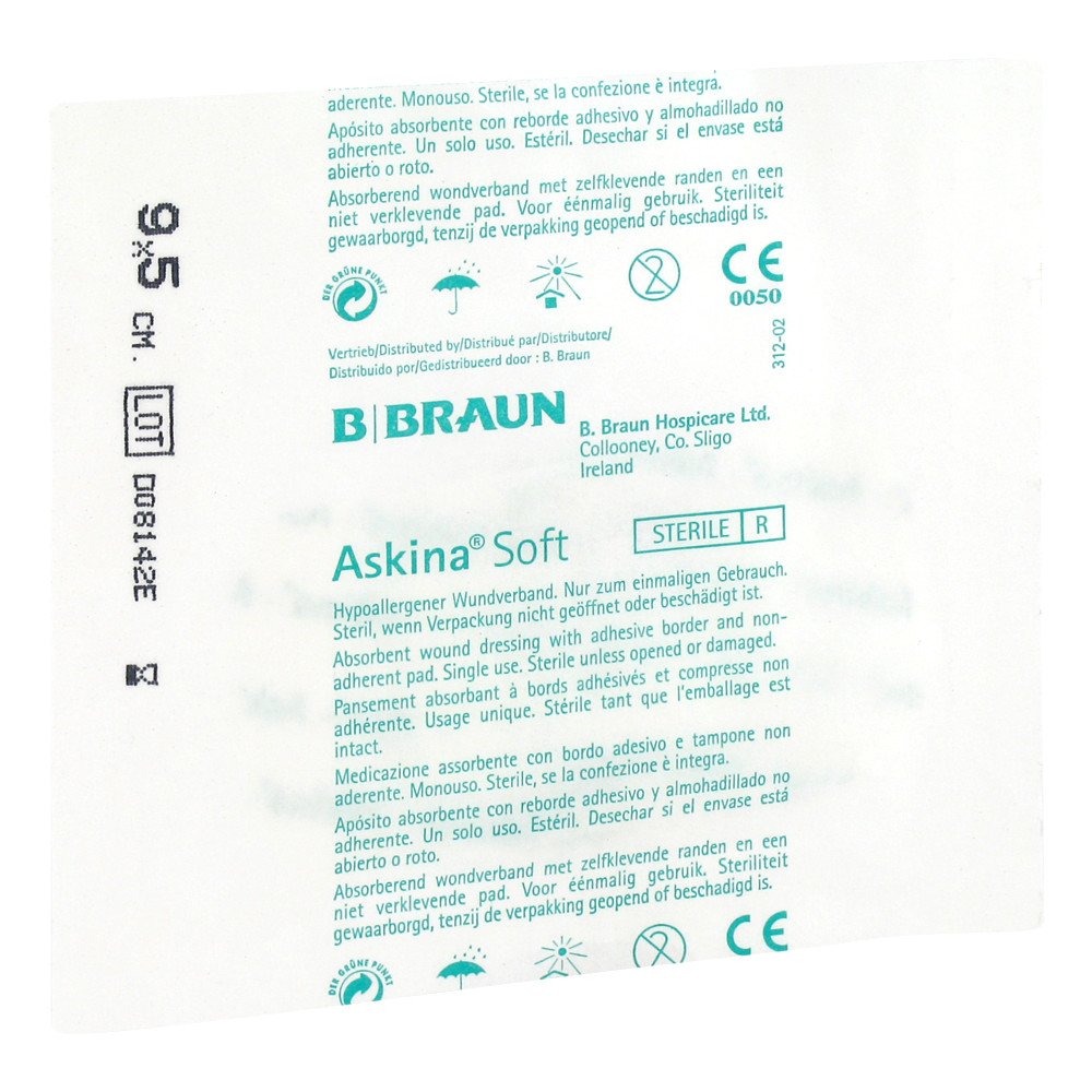 Das Produktfoto zeigt Askina Soft Wundverband 5x9 Cm Steril (50 stk) PZN 06645896