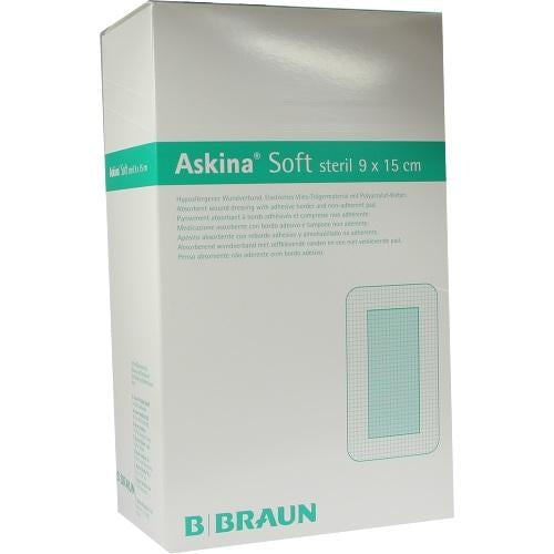Das Produktfoto zeigt Askina Soft Wundverband 9x15 Cm Steril (40 stk) PZN 06645910