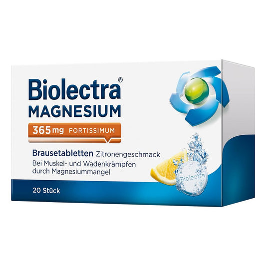 Biolectra Magnesium 365 Mg Fortissimum Zitrone (20 stk)
