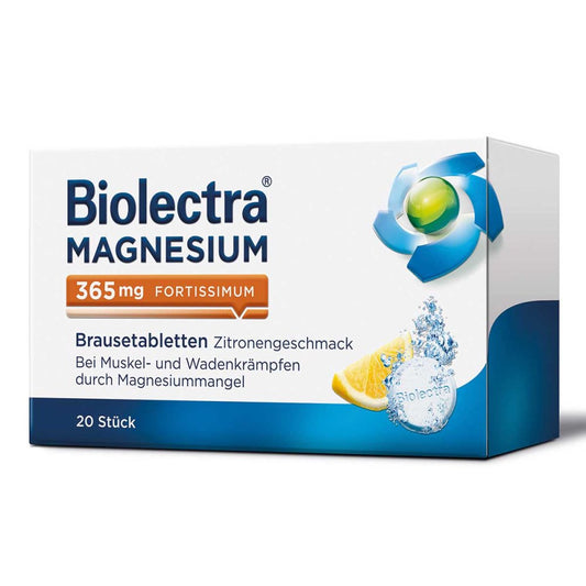 Biolectra Magnesium 365 Mg Fortissimum Zitrone (20 stk)