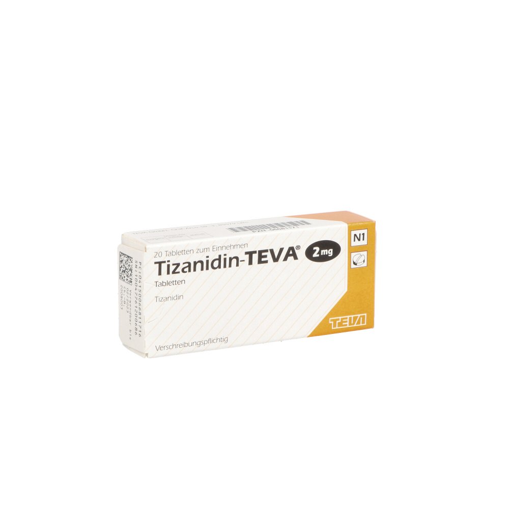 Tizanidin Teva 2 Mg Tabletten (20 stk)