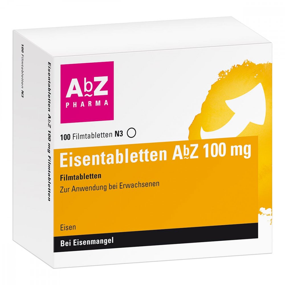 Eisentabletten Abz 100 Mg Filmtabletten (100 stk)