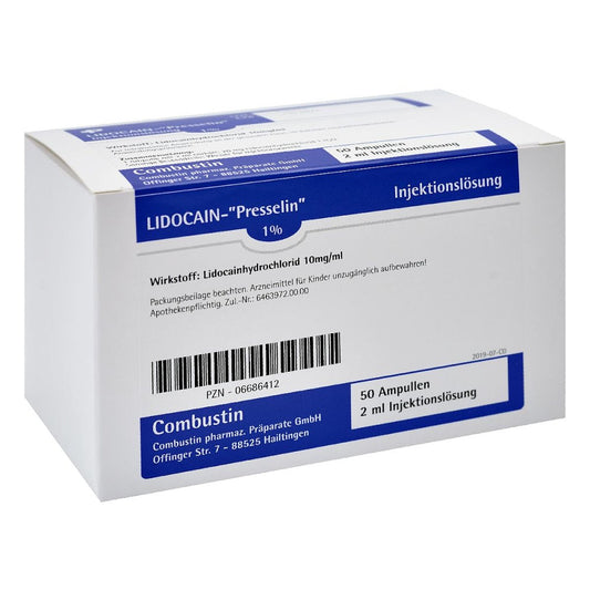 Lidocain Presselin 1% Injektionslösung Ampullen (50X2 ml)
