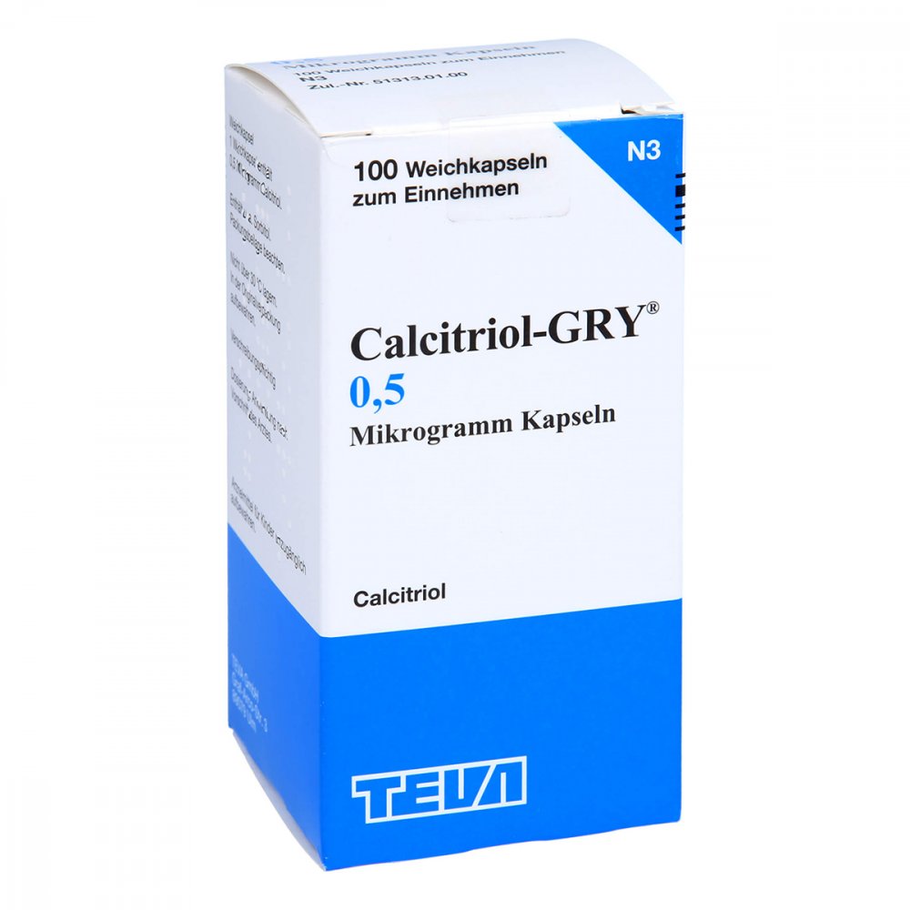 Calcitriol Gry 0,5 Mikrogramm Kapseln (100 stk)
