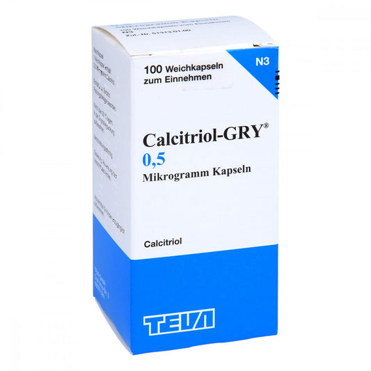 Calcitriol Gry 0,5 Mikrogramm Kapseln (100 stk)
