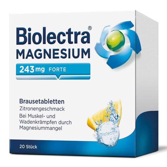 Biolectra Magnesium 243 Mg Forte Zitrone Br.-Tabl. (20 stk)