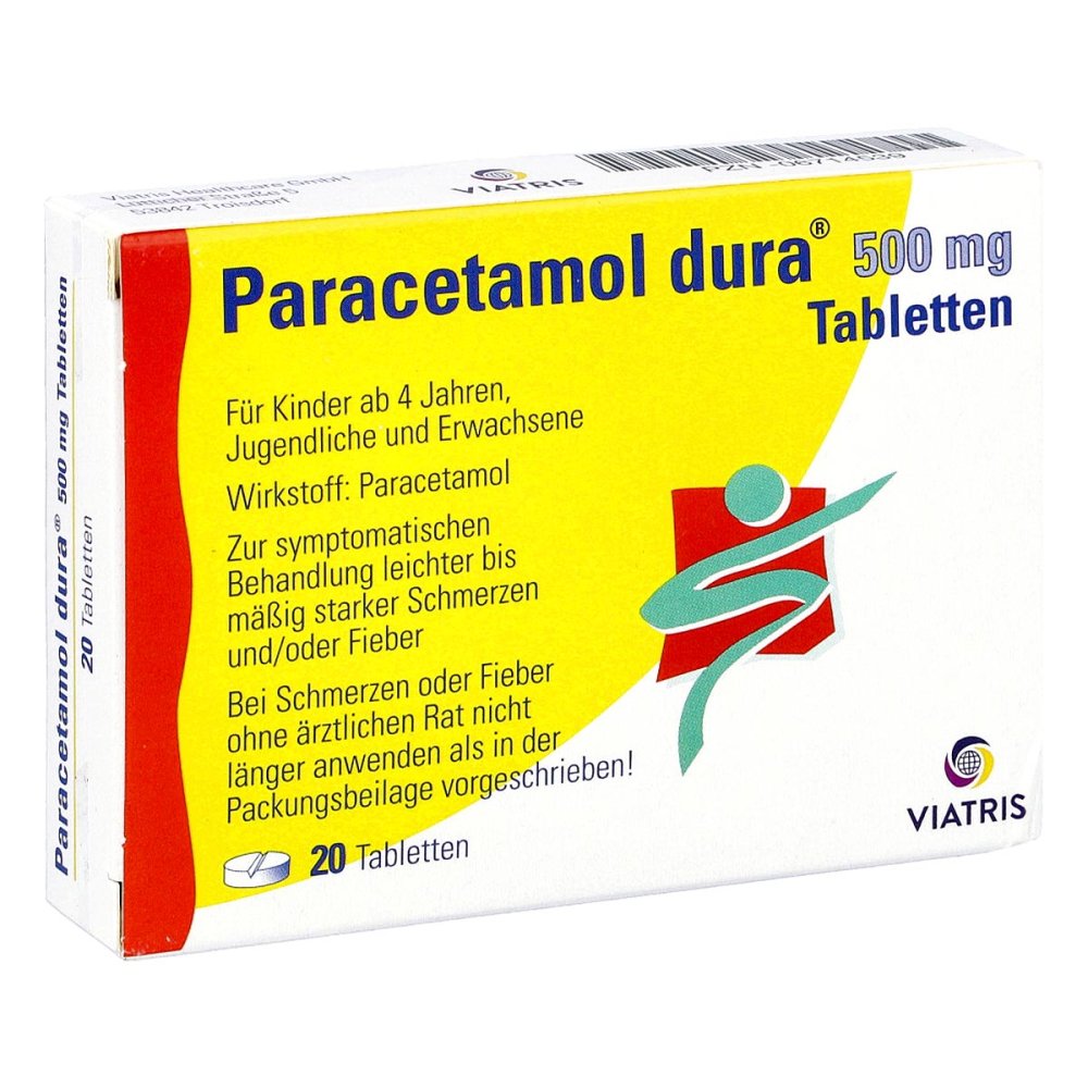 Paracetamol Dura 500 Mg Tabletten (20 stk)