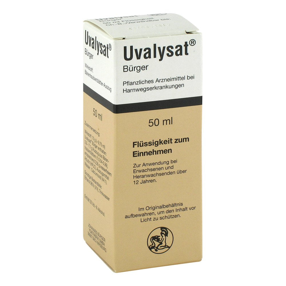 Das Produktfoto zeigt Uvalysat Bürger Tropfen (50 ml) PZN 06715390