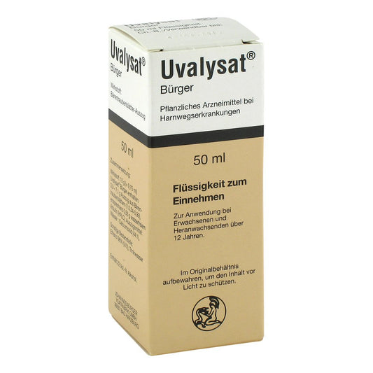 Das Produktfoto zeigt Uvalysat Bürger Tropfen (50 ml) PZN 06715390