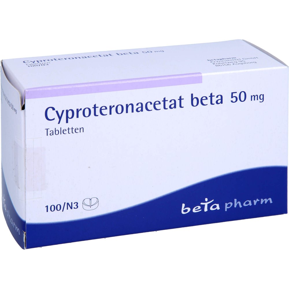 Das Produktfoto zeigt Cyproteronacetat Beta 50 Mg Tabletten (100 stk) PZN 06715800