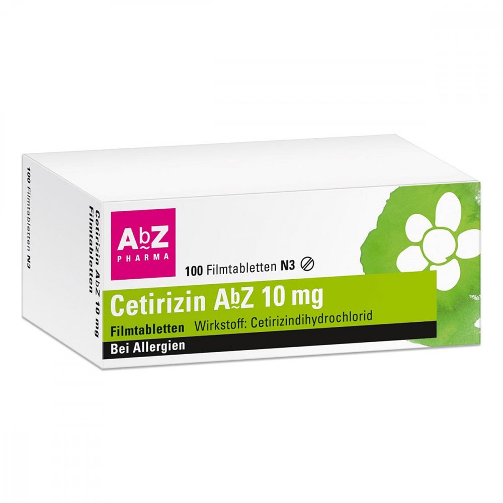 Cetirizin Abz 10 Mg Filmtabletten (100 stk)