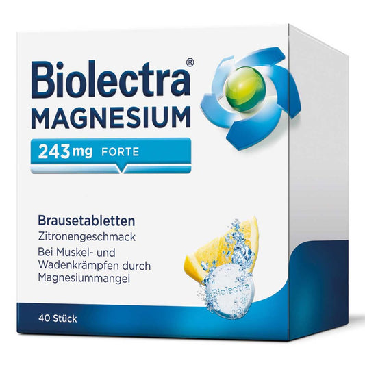 Biolectra Magnesium 243 Mg Forte Zitrone Br.-Tabl. (40 stk)