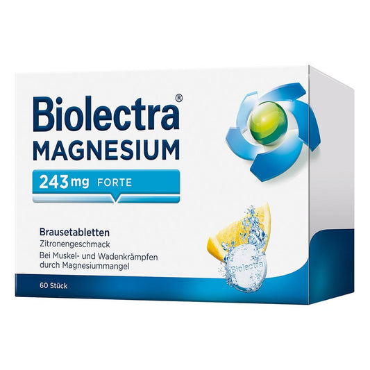 Biolectra Magnesium 243 Mg Forte Zitrone Br.-Tabl. (60 stk)