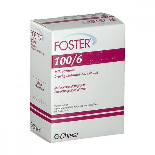 Foster 100/6 Μg 120 Hub Dosieraerosol (2 stk)