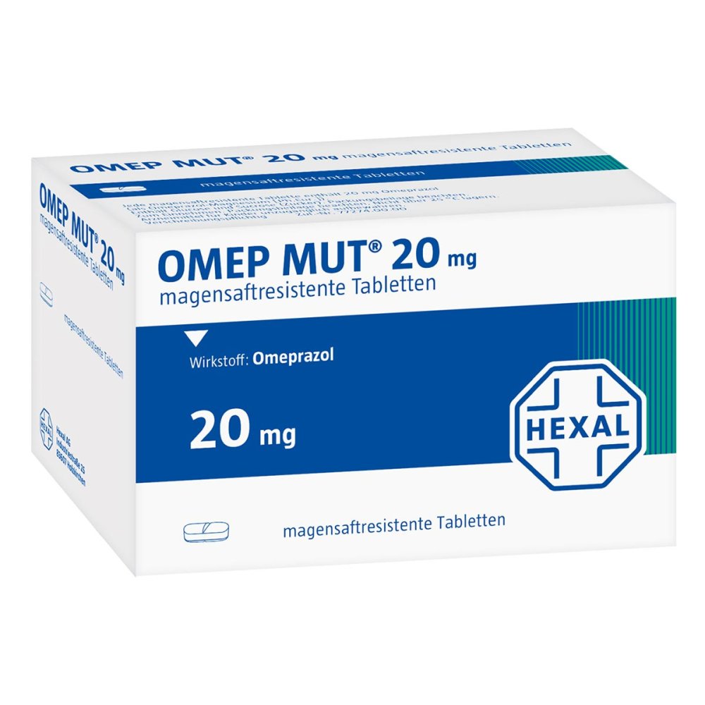 Das Produktfoto zeigt Omep Mut 20 Mg Magensaftresistente Tabletten (28 stk) PZN 06766134