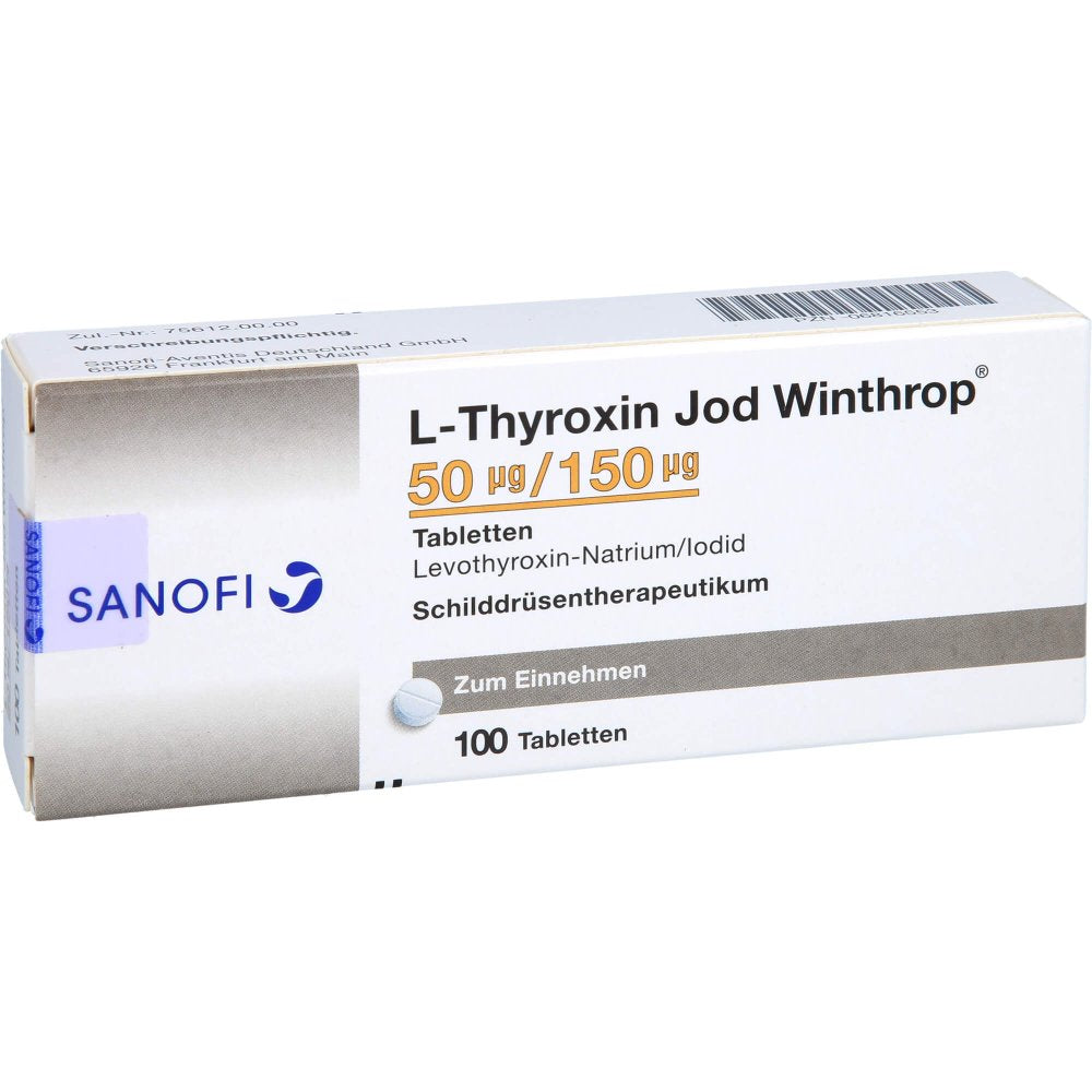 L-Thyroxin Jod Winthrop 50 Μg/150 Μg Tabletten (100 stk)