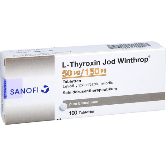 L-Thyroxin Jod Winthrop 50 Μg/150 Μg Tabletten (100 stk)