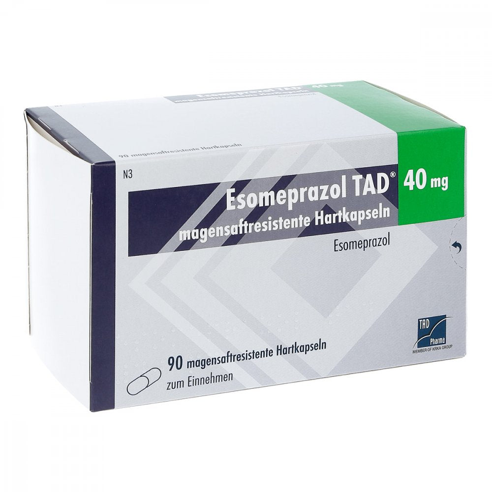 Esomeprazol Tad 40 Mg Magensaftresist.Hartkapseln (90 stk)