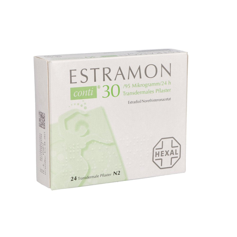 Estramon Conti 30/95 Μg/24 Stunden Transd.Pflaster (24 stk)