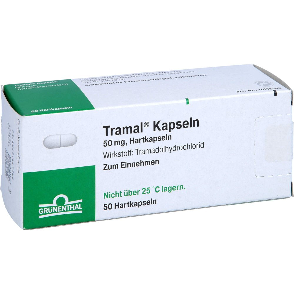 Das Produktfoto zeigt Tramal Hartkapseln (50 stk) PZN 06867645