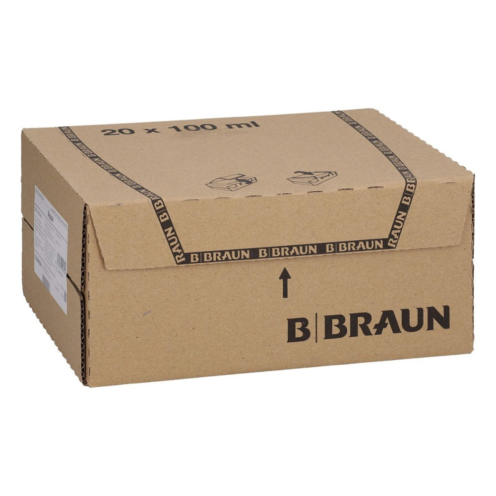 Das Produktfoto zeigt Aqua Ad Injectabilia Injektionslösung (20X100 ml) PZN 06874361