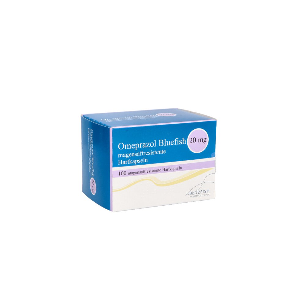 Omeprazol Bluefish 20 Mg Magensaftres.Kapseln (100 stk)