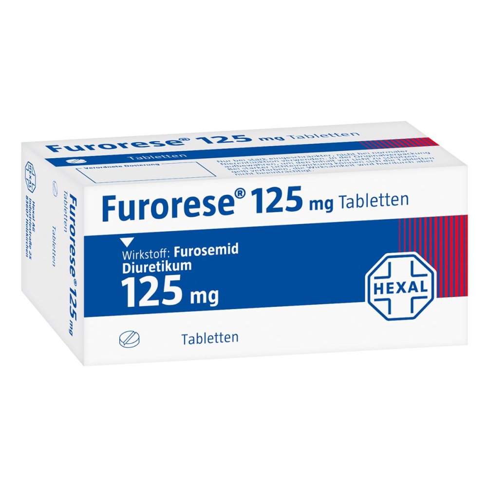 Das Produktfoto zeigt Furorese 125 Mg Tabletten (50 stk) PZN 06881438