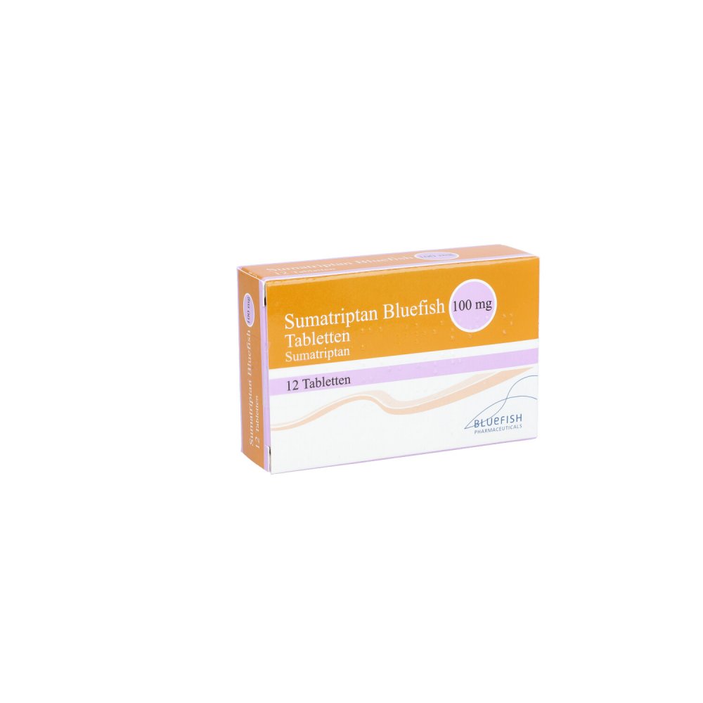 Sumatriptan Bluefish 100 Mg Tabletten (12 stk)