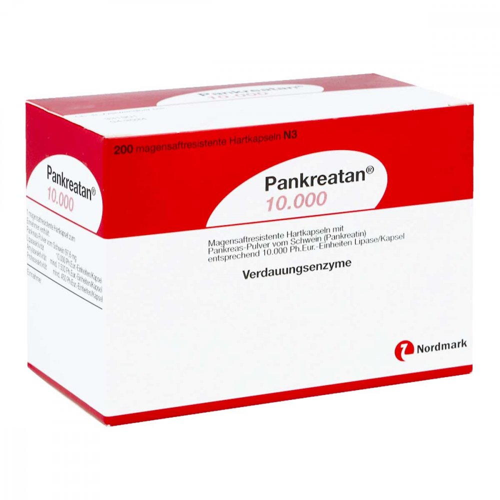 Pankreatan 10.000 Magensaftresistente Hartkapseln (200 stk)