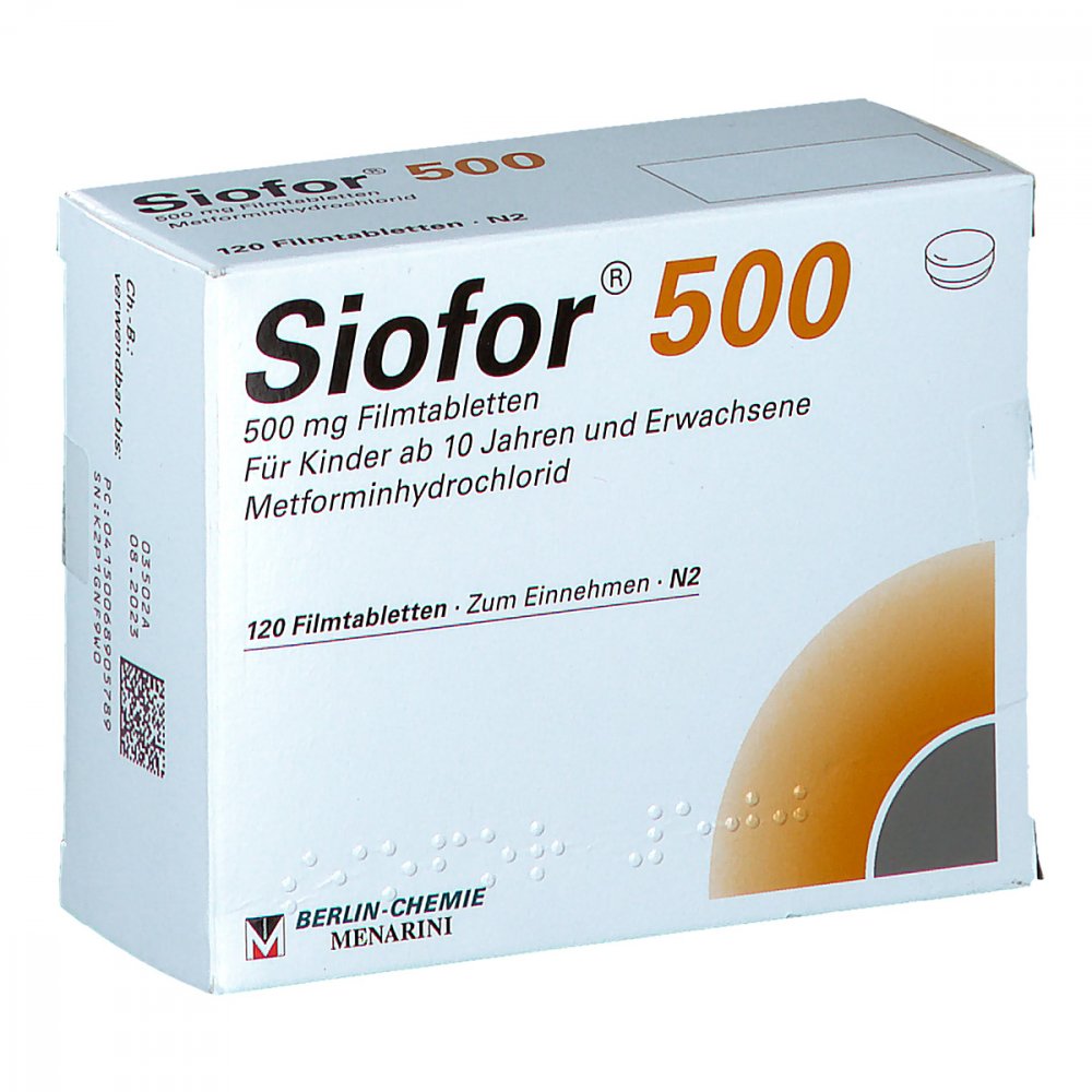 Siofor 500 Filmtabletten (120 stk)