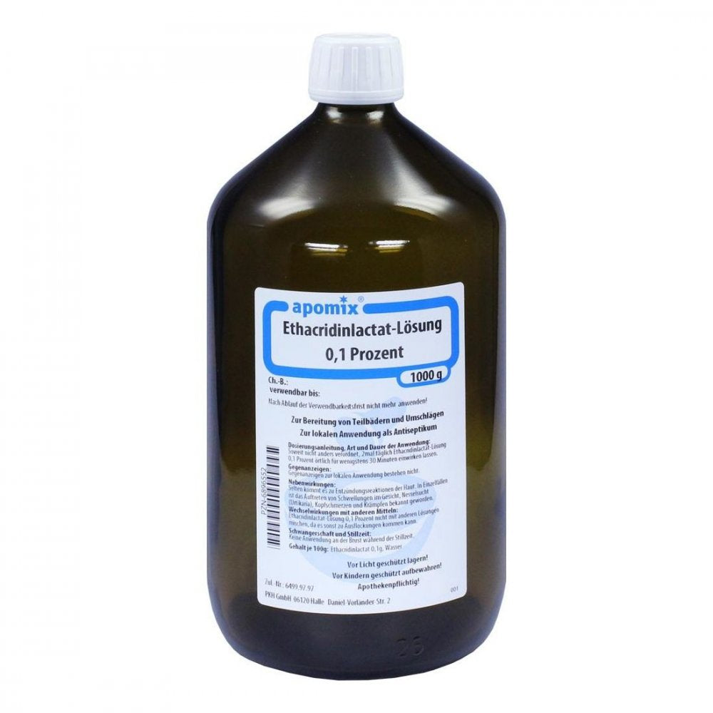 Das Produktfoto zeigt Solutio Ethacridini 0,1% Sr (1 l) PZN 06896552