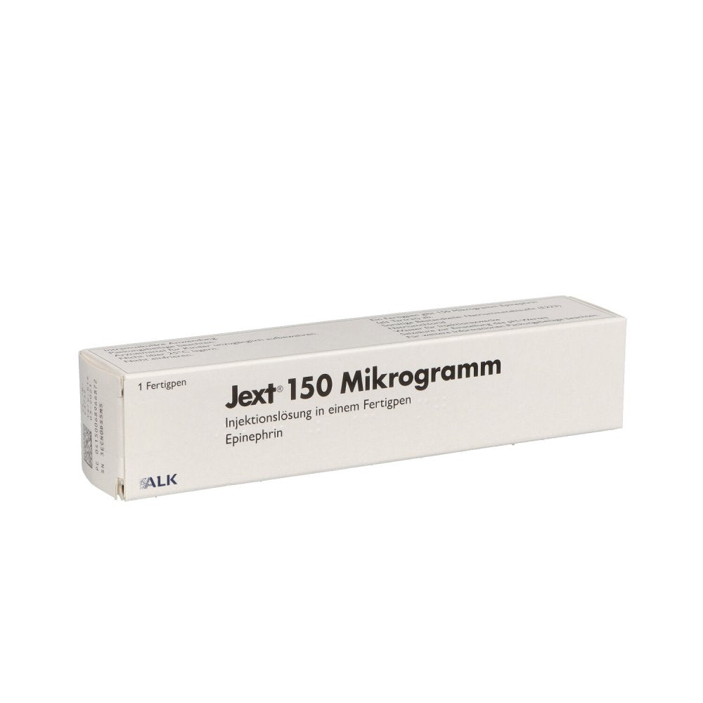 Das Produktfoto zeigt Jext 150 Mikrogramm Inj.-Lsg.In Einem Fertigpen (1 stk) PZN 06896687