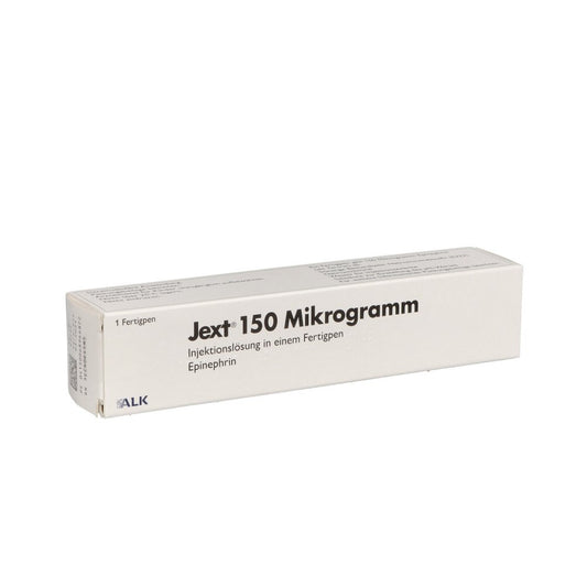 Das Produktfoto zeigt Jext 150 Mikrogramm Inj.-Lsg.In Einem Fertigpen (1 stk) PZN 06896687