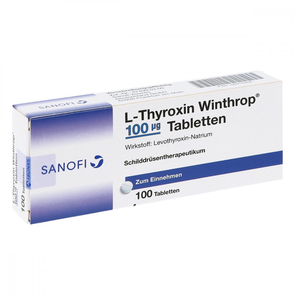 L-Thyroxin Winthrop 100 Μg Tabletten (100 stk)