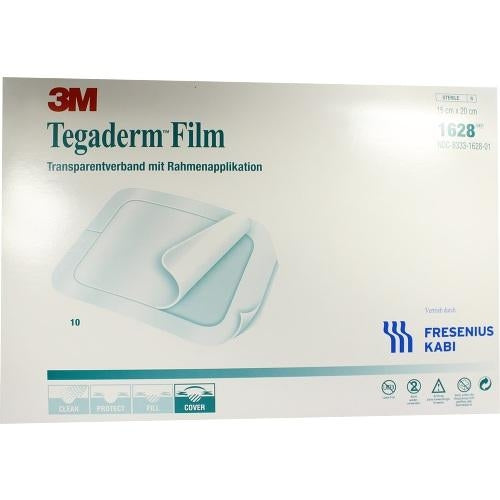 Das Produktfoto zeigt Tegaderm Film 15x20 Cm 1628 (10 stk) PZN 06917076