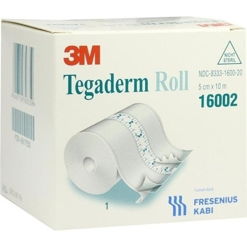 Das Produktfoto zeigt Tegaderm Roll 5 Cmx10 M 16002 (1 stk) PZN 06917550
