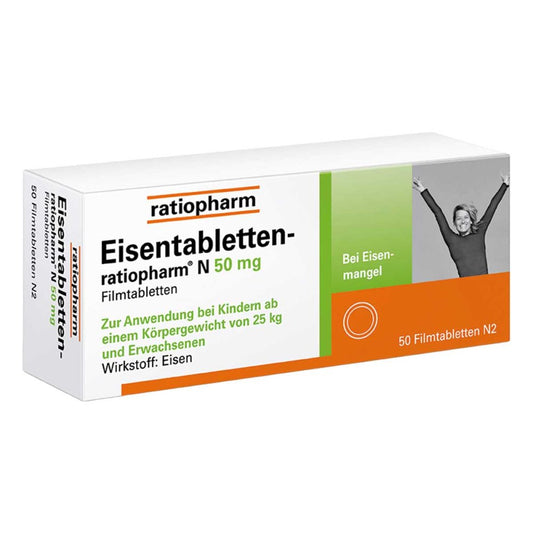 Eisentabletten-Ratiopharm N 50 Mg Filmtabletten (50 stk)