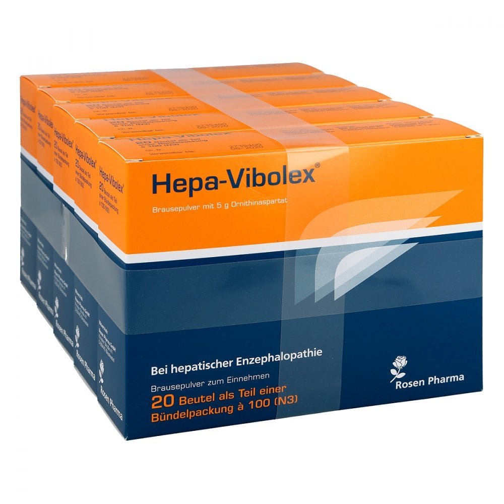 Das Produktfoto zeigt Hepa-Vibolex Pulver (100 stk) PZN 06959838
